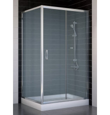 Душевой уголок Vegas Glass ZP+ZPV 100*90 08 10 стекло сатин, 100x90, прямоугольный, двери раздвижные