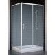 Душевой уголок Vegas Glass ZP+ZPV 100*90 01 02 стекло шиншилла, 100x90, прямоугольный, двери раздвижные