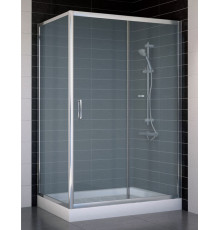 Душевой уголок Vegas Glass ZP+ZPV 120*70 08 10 стекло сатин, 120x70, прямоугольный, двери раздвижные