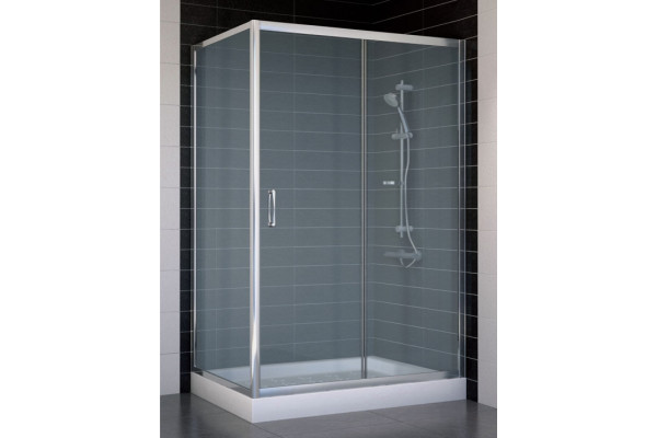 Душевой уголок Vegas Glass ZP+ZPV 120*70 08 10 стекло сатин, 120x70, прямоугольный, двери раздвижные