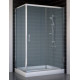 Душевой уголок Vegas Glass ZP+ZPV 120*70 08 10 стекло сатин, 120x70, прямоугольный, двери раздвижные