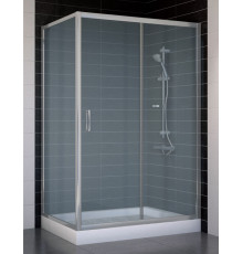 Душевой уголок Vegas Glass ZP+ZPV 120*70 07 10 стекло сатин, 120x70, прямоугольный, двери раздвижные