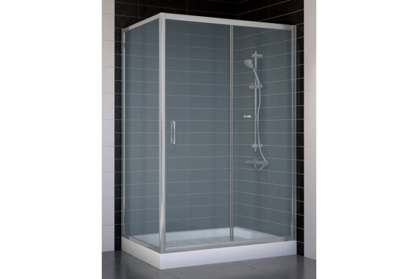 Душевой уголок Vegas Glass ZP+ZPV 120*70 07 10 стекло сатин, 120x70, прямоугольный, двери раздвижные