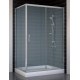 Душевой уголок Vegas Glass ZP+ZPV 120*70 07 10 стекло сатин, 120x70, прямоугольный, двери раздвижные