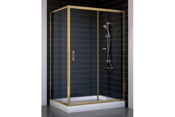 Душевой уголок Vegas Glass ZP+ZPV 120*80 05 01 стекло прозрачное, 120x80, прямоугольный, двери раздвижные