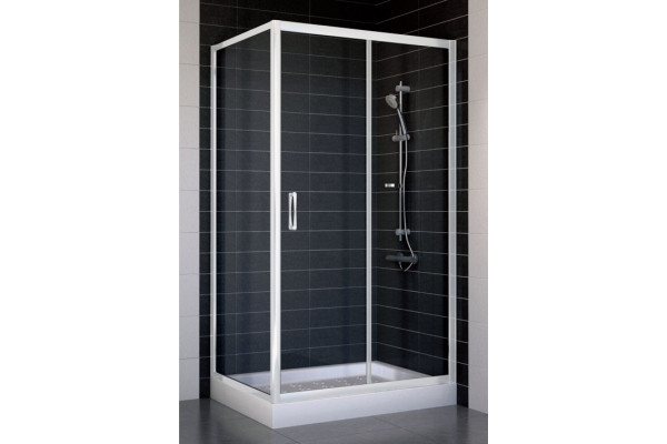 Душевой уголок Vegas Glass ZP+ZPV 100*70 01 01 стекло прозрачное, 100x70, прямоугольный, двери раздвижные