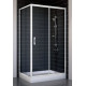 Душевой уголок Vegas Glass ZP+ZPV 100*70 01 01 стекло прозрачное, 100x70, прямоугольный, двери раздвижные