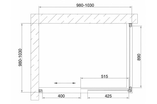 Душевой уголок Vegas Glass ZP+ZPV 100*100 07 01 стекло прозрачное, 100x100, квадратный, двери раздвижные