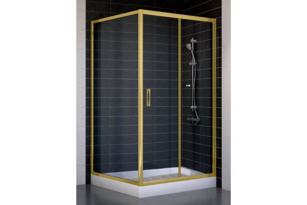 Душевой уголок Vegas Glass ZP+ZPV 100*100 09 01 стекло прозрачное, 100x100, квадратный, двери раздвижные