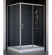 Душевой уголок Vegas Glass ZP+ZPV 120*100 07 01 стекло прозрачное, 120x100, прямоугольный, двери раздвижные