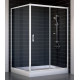 Душевой уголок Vegas Glass ZP+ZPV 130*100 01 01 стекло прозрачное, 130x100, прямоугольный, двери раздвижные