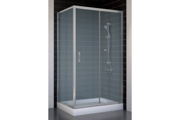 Душевой уголок Vegas Glass ZP+ZPV 100*70 07 10 стекло сатин, 100x70, прямоугольный, двери раздвижные