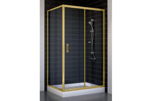 Душевой уголок Vegas Glass ZP+ZPV 100*80 09 01 стекло прозрачное, 100x80, прямоугольный, двери раздвижные