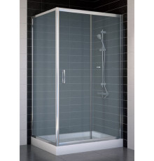 Душевой уголок Vegas Glass ZP+ZPV 100*80 08 10 стекло сатин, 100x80, прямоугольный, двери раздвижные