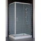 Душевой уголок Vegas Glass ZP+ZPV 100*80 08 10 стекло сатин, 100x80, прямоугольный, двери раздвижные
