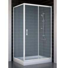 Душевой уголок Vegas Glass ZP+ZPV 100*80 01 10 стекло сатин, 100x80, прямоугольный, двери раздвижные