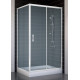 Душевой уголок Vegas Glass ZP+ZPV 100*80 01 10 стекло сатин, 100x80, прямоугольный, двери раздвижные
