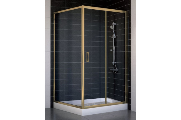 Душевой уголок Vegas Glass ZP+ZPV 100*100 05 01 стекло прозрачное, 100x100, квадратный, двери раздвижные