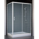 Душевой уголок Vegas Glass ZP+ZPV 120*70 01 10 стекло сатин, 120x70, прямоугольный, двери раздвижные