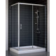 Душевой уголок Vegas Glass ZP+ZPV 120*80 08 01 стекло прозрачное, 120x80, прямоугольный, двери раздвижные