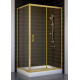 Душевой уголок Vegas Glass ZP+ZPV 100*80 09 05 стекло бронза, 100x80, прямоугольный, двери раздвижные