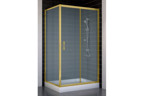 Душевой уголок Vegas Glass ZP+ZPV 100*80 09 10 стекло сатин, 100x80, прямоугольный, двери раздвижные