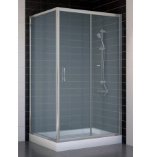 Душевой уголок Vegas Glass ZP+ZPV 100*90 07 10 стекло сатин, 100x90, прямоугольный, двери раздвижные
