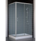 Душевой уголок Vegas Glass ZP+ZPV 100*90 07 10 стекло сатин, 100x90, прямоугольный, двери раздвижные