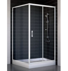 Душевой уголок Vegas Glass ZP+ZPV 100*100 01 01 стекло прозрачное, 100x100, квадратный, двери раздвижные