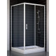 Душевой уголок Vegas Glass ZP+ZPV 100*100 01 01 стекло прозрачное, 100x100, квадратный, двери раздвижные