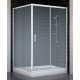 Душевой уголок Vegas Glass ZP+ZPV 120*100 01 02 стекло шиншилла, 120x100, прямоугольный, двери раздвижные