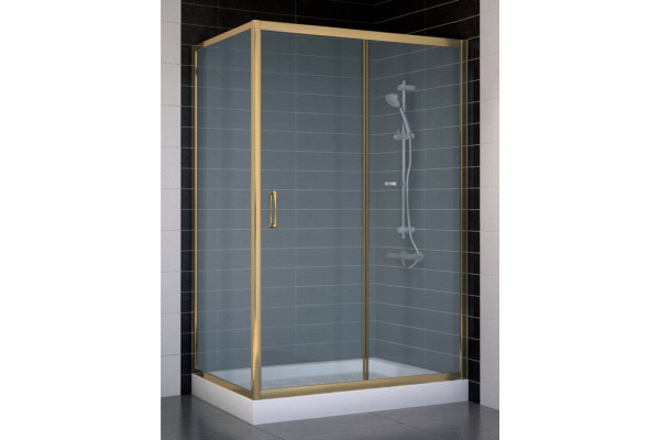 Душевой уголок Vegas Glass ZP+ZPV 120*70 05 10 стекло сатин, 120x70, прямоугольный, двери раздвижные