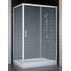 Душевой уголок Vegas Glass ZP+ZPV 120*70 01 02 стекло шиншилла, 120x70, прямоугольный, двери раздвижные