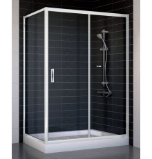 Душевой уголок Vegas Glass ZP+ZPV 130*70 01 01 стекло прозрачное, 130x70, прямоугольный, двери раздвижные