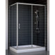 Душевой уголок Vegas Glass ZP+ZPV 130*70 07 01 стекло прозрачное, 130x70, прямоугольный, двери раздвижные