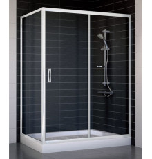 Душевой уголок Vegas Glass ZP+ZPV 140*70 01 01 стекло прозрачное, 140x70, прямоугольный, двери раздвижные