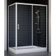 Душевой уголок Vegas Glass ZP+ZPV 140*70 01 01 стекло прозрачное, 140x70, прямоугольный, двери раздвижные
