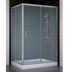 Душевой уголок Vegas Glass ZP+ZPV 120*80 07 10 стекло сатин, 120x80, прямоугольный, двери раздвижные