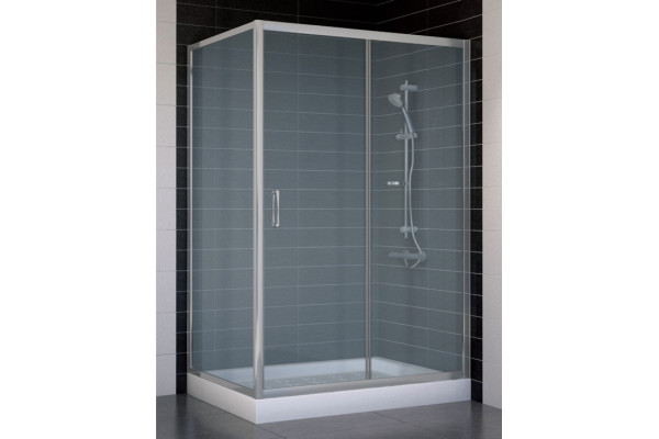 Душевой уголок Vegas Glass ZP+ZPV 120*80 07 10 стекло сатин, 120x80, прямоугольный, двери раздвижные