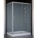 Душевой уголок Vegas Glass ZP+ZPV 120*80 07 10 стекло сатин, 120x80, прямоугольный, двери раздвижные