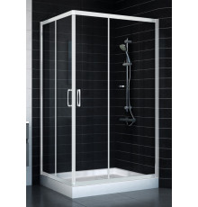 Душевой уголок Vegas Glass ZA-F 80*110 01 01 стекло прозрачное, 80x110, прямоугольный, двери раздвижные