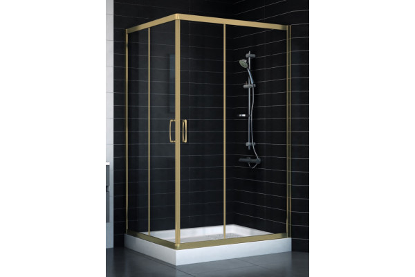 Душевой уголок Vegas Glass ZA-F 0110*100 05 01 стекло прозрачное, 100x110, прямоугольный, двери раздвижные