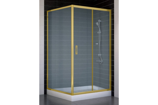 Душевой уголок Vegas Glass ZP+ZPV 100*100 09 10 стекло сатин, 100x100, квадратный, двери раздвижные