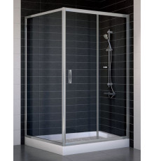 Душевой уголок Vegas Glass ZP+ZPV 110*100 07 01 стекло прозрачное, 110x100, прямоугольный, двери раздвижные