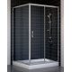Душевой уголок Vegas Glass ZP+ZPV 110*100 07 01 стекло прозрачное, 110x100, прямоугольный, двери раздвижные
