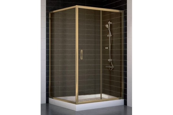 Душевой уголок Vegas Glass ZP+ZPV 110*100 05 05 стекло бронза, 110x100, прямоугольный, двери раздвижные