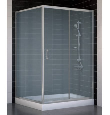 Душевой уголок Vegas Glass ZP+ZPV 120*100 07 10 стекло сатин, 120x100, прямоугольный, двери раздвижные