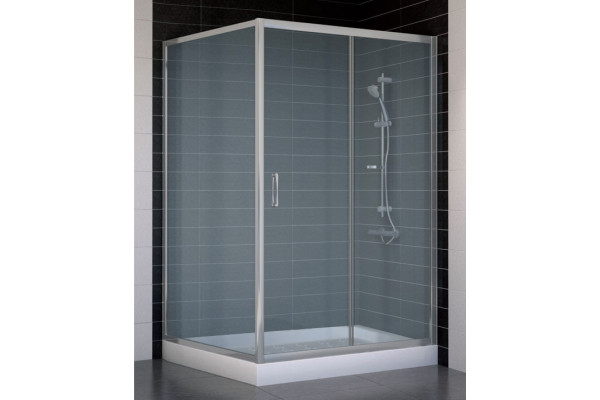 Душевой уголок Vegas Glass ZP+ZPV 120*100 07 10 стекло сатин, 120x100, прямоугольный, двери раздвижные