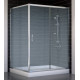 Душевой уголок Vegas Glass ZP+ZPV 140*100 08 02 стекло шиншилла, 140x100, прямоугольный, двери раздвижные