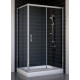 Душевой уголок Vegas Glass ZP+ZPV 110*70 07 01 стекло прозрачное, 110x70, прямоугольный, двери раздвижные